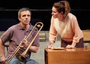 william-fox-and-susie-emmett-in-brassed-off-at-the-new-vic-theatre