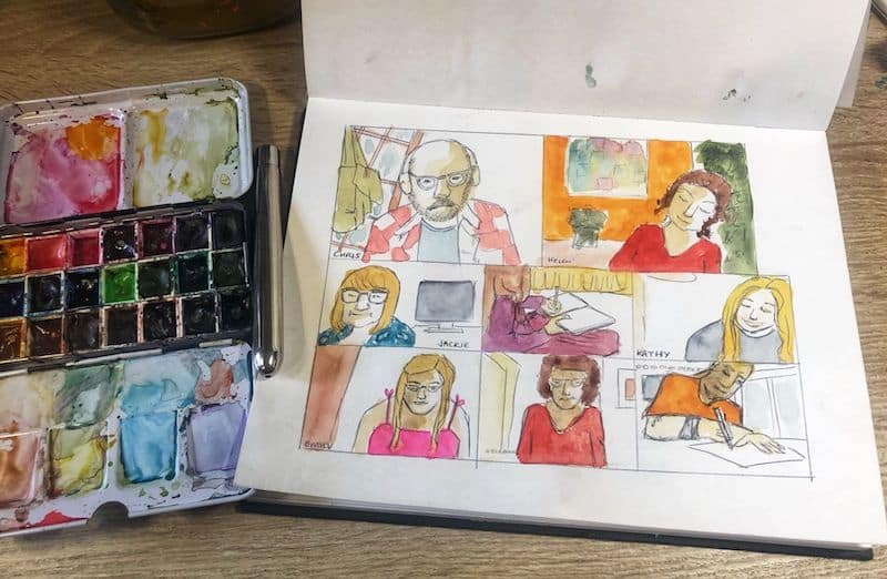 Urban-sketchers-image-painted-during-covid-19-stoke-on-trent